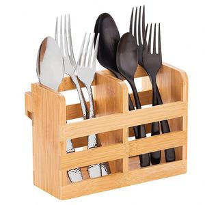 Porte-ustensiles en bambou pour égouttoir à vaisselle - Product Image 1