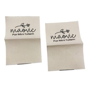 Tùy chỉnh bông may tag in logo gấp bông thẻ cho quần áo - Product Image 5