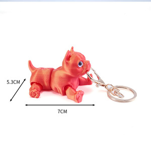 Cute 3D Printing Pitbull <b>Model</b> Toy Animals Figures Dog Plastic <b>Model</b> Ornaments Animal Crafts Children Toys Kids Gift Novelty Toy - Product Image 4