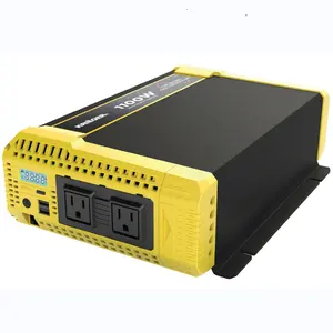 克里格1100瓦12v离网纯正弦波逆变器，双USB和交流电源插座ETL认证