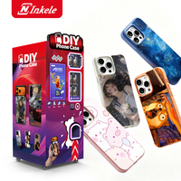 Distributeur automatique de coques de téléphone portable à paiement par carte de crédit, code QR et monnayeur, pour usage commercial en rue