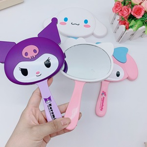 Miroir de poche KT avec peigne Kuromi My Melody Cinnamoroll, miroir de maquillage portable pour enfants et filles, ensemble miroir et peigne - Product Image 2