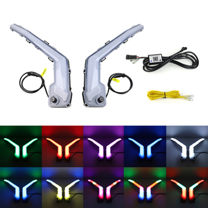 Lampes à sourcils juridiques de rue pour <span class=keywords><strong>Can</strong></span> <span class=keywords><strong>am</strong></span> <span class=keywords><strong>Maverick</strong></span> X3 Clignotant blanc/ambre avec couleurs RVB - Product Image 6