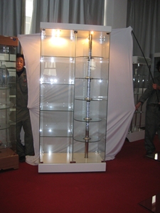 Xoay đứng hiển thị Showcase Nội với <span class=keywords><strong>LED</strong></span> ánh sáng đứng tủ kính mát hiển thị đứng hiển thị Showcase - Product Image 4