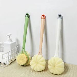 Sikat Badan Gagang Panjang Grosir dengan <span class=keywords><strong>Loofah</strong></span>, Penggosok Punggung Pengelupas Kering, Spons Mandi Spa untuk Pembersih Tubuh, Sikat Penggosok Mandi - Product Image 1