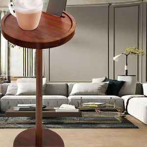 Wooden <b>Sofa</b> Rack Standing Type Storage & Phone <b>Support</b> Rack Non-Folding Sustainable Single Tier - Product Image 2