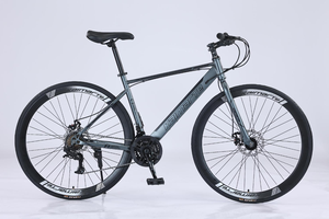 Vélo de route adulte à cadre en acier, 24-30 vitesses, vélo de route à vitesse variable, vélo adulte, vélo à guidon plat, vélo de gravier KMT-LNUO-F Stee - Product Image 3