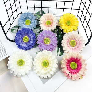 Gerberas artificielles de 7 cm de diamètre, fleurs décoratives pour mariage, décoration de la maison, accessoires de photographie - Product Image 2