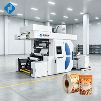 Machine d'impression flexographique compacte 2 couleurs pour l'impression UV sur t-shirts, sacs en tissu, emballages et la fabrication de gobelets en papier