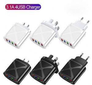 อะแดปเตอร์ชาร์จ USB 4 พอร์ต 3.1A ชาร์จเร็ว พร้อมหน้าจอ LED สำหรับอะแดปเตอร์เดินทาง ชาร์จโทรศัพท์ - Product Image 6