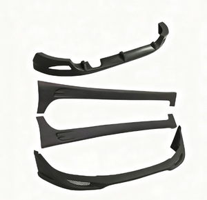 Kit carrosserie complet Runze pour 2011-2013 : Lame avant, Lame arrière, Jupes latérales, Diffuseur en plastique ABS, Noir, Pièces auto de mise à niveau - Product Image 5
