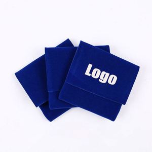 Bolsas de Terciopelo de Alta Calidad para Joyería, Bolsas con Cierre de Botón, Bolsas con Solapa y Hebilla Oculta para Anillos - Product Image 1