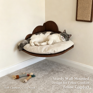 Perchoir mural moderne en forme de nuage pour <span class=keywords><strong>chat</strong></span> avec sisal et coussin moelleux, structure en bois robuste pour que les chats d'intérieur se reposent confortablement - Product Image 4
