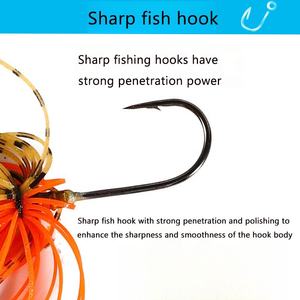 Vente en gros d'usine, leurres de pêche jigging 3,5g 5g, <span class=keywords><strong>chatterbait</strong></span>, spinnerbait, leurres de pêche en métal avec tête en plomb et jupes - Product Image 4