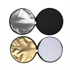 Phổ Biến Vàng Bạc Phản Xạ Vòng Hình Bầu Dục Đóng Mở Phản Xạ 2 Trong <span class=keywords><strong>1</strong></span> 60/80/110Cm Phản Xạ Trong Nhiếp Ảnh - Product Image 5