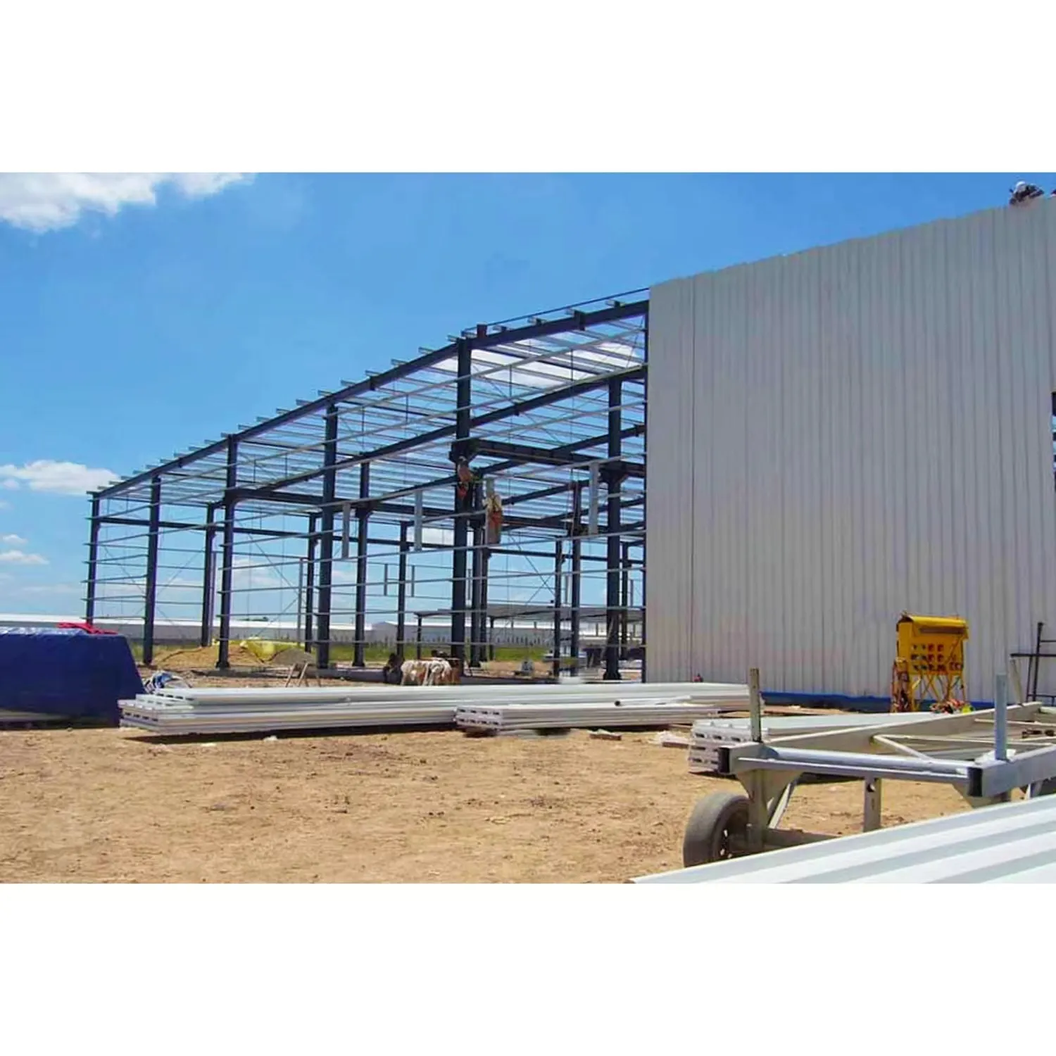 Custom Frame Commercial Office Building Steel Structure Prefabricated Warehouse Construction