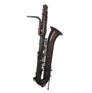 Saxophone <span class=keywords><strong>basse</strong></span> en Si bémol de qualité professionnelle, une octave en dessous du saxophone ténor, avec finition patinée vintage - Product Image 5