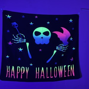 Para Amazon gran oferta exquisito bohemio fluorescente Doomsday tapiz de pared tela de fondo para sala de estar dormitorio - Product Image 5