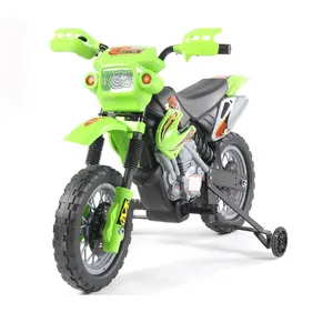 Bicicleta eléctrica para niños, vehículo de carreras para niños, motocross, batería de 6V