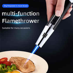 Hight Quality Pen Shaped Refillable Single Jet Spit Fire Gun Windproof Blue Flame Torch Cigars <strong>Lighter</strong> - Product Image 5