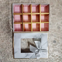 Vente en gros boîte cadeau en papier rigide de luxe avec logo personnalisé boîte de bonbons au chocolat sucré avec plateau d'impression emballage alimentaire