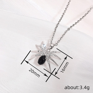 Collana con Ciondolo a Forma di Ragno per Donne, Stile Punk di Halloween, Gioiello di Moda per Uso Quotidiano, Idea Regalo - Product Image 5