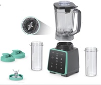 Robot culinaire mixeur haute vitesse 1400W, robuste, avec contrôle tactile complet, 3 vitesses, pour la préparation de smoothies et le broyage de glace, usage domestique