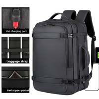 Mochila Moderna para Laptop, Ligera, Impermeable, con Cierre de Cremallera USB, Gran Capacidad, Unisex