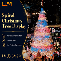 Guirlande lumineuse de Noël extérieure Luming 50 pieds, longueur personnalisable, 250 LED, IP65, température de couleur multiple, qualité commerciale, facile à installer
