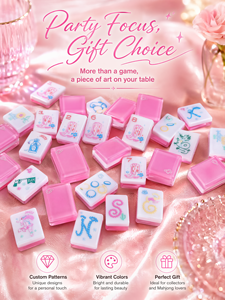 Obsesionado con este juego de Mahjong americano: Dreamy Cowgirl – Fichas, tapete y bolsa de transporte. - Product Image 4