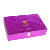 Boîte de présentation en cuir brillant rose de luxe personnalisée Boîte d'emballage d'injection de remplissage d'acide hyaluronique d'ampoule de salon de beauté