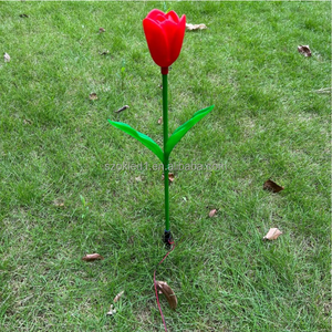 2025 nouvelle maison extérieure pelouse chemin paysage jardin cour <span class=keywords><strong>rue</strong></span> salle de mariage décoratif Led tulipe Rose lumière - Product Image 1