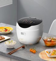 MeiShengFa OEM 500W 3L Plastique Minuterie Numérique Contrôle Ménage Multifonctionnel Cuiseur à Riz Électrique