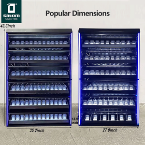 Kim loại bền thuốc lá hiển thị giàn đứng kệ cho các kích cỡ gói khác nhau trên truy cập nội thất Gondola kệ - Product Image 2