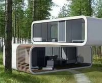 Maison préfabriquée en conteneur de 20 pieds, style moderne et luxueux, type Apple Cabin, pour hôtel, avec chambre et salle de bain