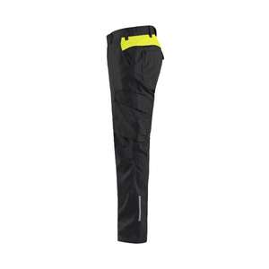 BLAKLADER - 144418329933D120 Industry <b>trousers</b> stretch <b>Black</b>/Yellow - EAN 7330509757550 <b>WORK</b> <b>TROUSERS</b> <b>CARGO</b> <b>WORK</b> <b>TROUSERS</b> - Product Image 4
