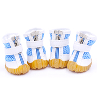 Chaussures pour chien en maille respirante, bottes antidérapantes pour chiot avec fermeture éclair et sangle réglable, protection des pattes pour petits chiens