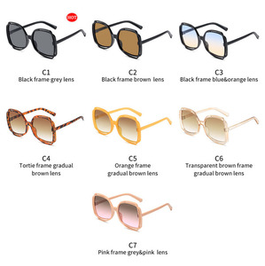 2025 nueva moda mujeres hombres clásico Retro marca diseñador Irregular tonos cuadrados <span class=keywords><strong>de</strong></span> gran tamaño UV400 <span class=keywords><strong>gafas</strong></span> <span class=keywords><strong>de</strong></span> <span class=keywords><strong>sol</strong></span> con montura grande - Product Image 5