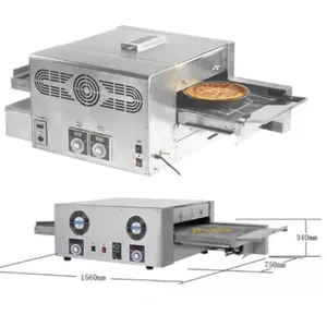पिज्जा ओवन वाणिज्यिक श्रृंखला-प्रकार इलेक्ट्रिक हीटिंग गैस पिज्जा बर्गर अंडे टर्ट ओवन