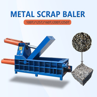 Y81 Presse à balles pour canette d'aluminium carrée en aluminium Presse à balles Compacteur de ferraille Petit à vendre