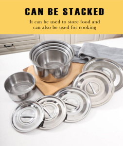 Factory 5pcs Stainless Steel <strong>Pots</strong> Cooking <strong>Pot</strong> Soup Stock <strong>Pots</strong> OG Kitchen <strong>Utensil</strong> Indian Cookware Set With Lids - Product Image 5
