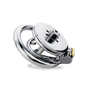 Nouveaux sex toys FRRK Anneau <span class=keywords><strong>de</strong></span> quatre tailles Serrure plate <span class=keywords><strong>de</strong></span> chasteté Cage à bite Serrure à pénis en acier inoxydable Images <span class=keywords><strong>de</strong></span> la cage à pénis Cage <span class=keywords><strong>de</strong></span> chasteté - Product Image 6