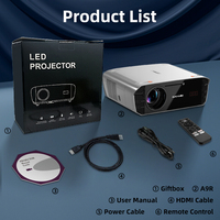 Projecteur intelligent Full HD 4K OEM avec système d'exploitation Android, haut-parleurs doubles, 18 500 lumens, design portable, prise en charge du Wi-Fi, home cinéma