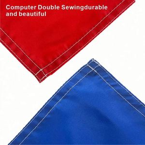 Drapeaux en polyester imperméables écologiques aux couleurs vives 3x5 pieds, bannières textiles, drapeaux sportifs rouges, jaunes, verts, étoiles, logo numérique - Product Image 3
