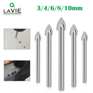 LAVIE Triangular <b>Drill</b> <b>Bit</b> <b>Set</b> 3mm 4mm 6mm 8mm 10mm For <b>Masonry</b> Tile Ceramic Wall Drilling - Product Image 5