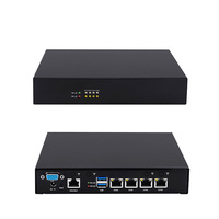 Mini PC Router 4 Gigabit Ethernet Portlu X86 Güvenlik Duvarı Fanlı Soğutmalı Intel N2940 İşlemcili 4*LAN Ağ Cihazı
