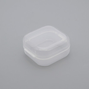 Transparent <b>Plastic</b> Storage Box <b>Square</b> 21x14x8cm Portable Jewelry Organizer PP Material Neatening <b>Container</b> - Product Image 1