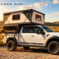 Camper pliable léger pour pick-up 4x4, toit rigide, pour Tacoma Tundra Ranger
