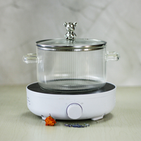 LOMATO – Nouvelle marmite à soupe en verre borosilicate de haute qualité, résistante à la chaleur, design moderne, écologique, mignonne, pour la cuisine domestique