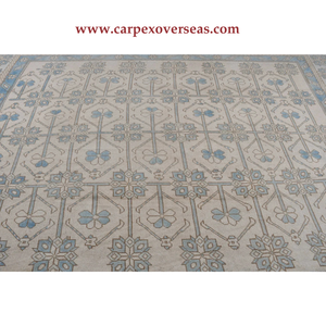 Pasillo de casa, envío rápido, teñido a mano, azul, algodón, tejido, felpa, altura, antideslizante, resistente a las manchas, conjuntos de alfombras - Product Image 3